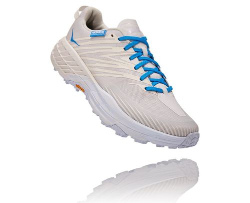 Hoka One One Dame/Herre Hoka X Tint Speedgoat 4 For Trail Løpesko Marshmallow/Cyan Blå Norge-41EBR